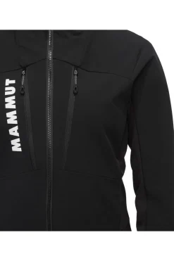 Clearance Mammut Softshell Aenergy So Hybrid Hooded Jacket Women Black