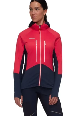 Softshell Jas Eiger Nordwand Ml Hybrid Hooded Jacket Women-Mammut Outlet