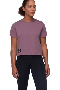 Discount Mammut T-Shirt Massone T-Shirt Cropped Women Patch Aubergine