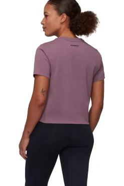 Discount Mammut T-Shirt Massone T-Shirt Cropped Women Patch Aubergine