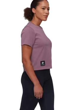 Discount Mammut T-Shirt Massone T-Shirt Cropped Women Patch Aubergine
