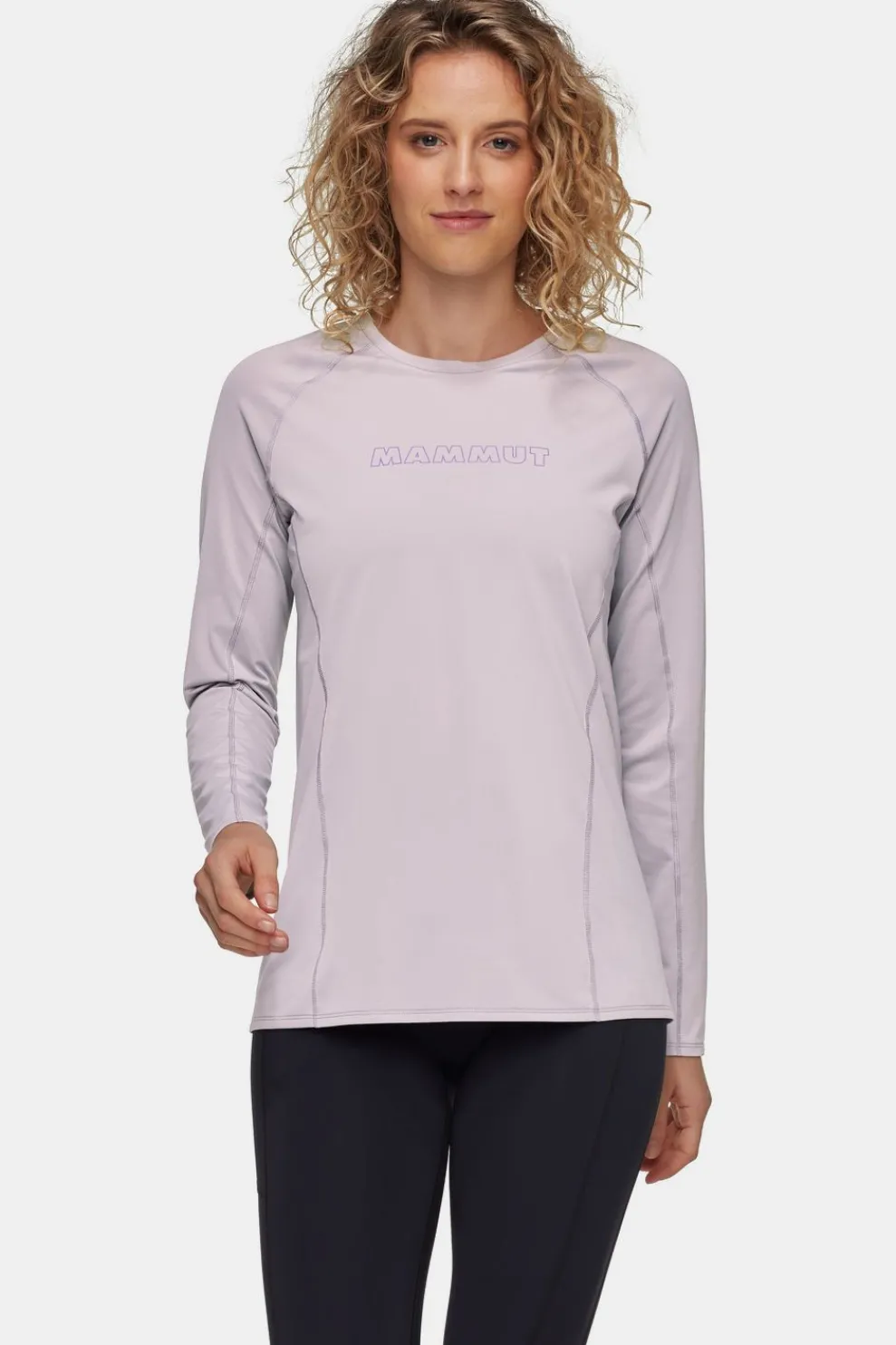 New Mammut T-Shirt Selun Fl Longsleeve Logo Alpine Calamint