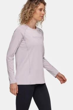 New Mammut T-Shirt Selun Fl Longsleeve  Logo Alpine Calamint