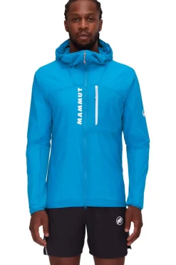 Clearance Mammut Windstopper Aenergy Wb Hooded Jacket Men blue