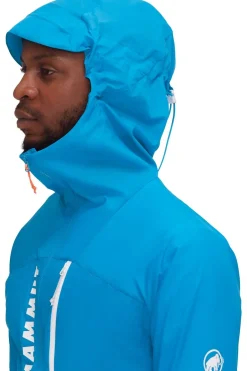 Clearance Mammut Windstopper Aenergy Wb Hooded Jacket Men blue