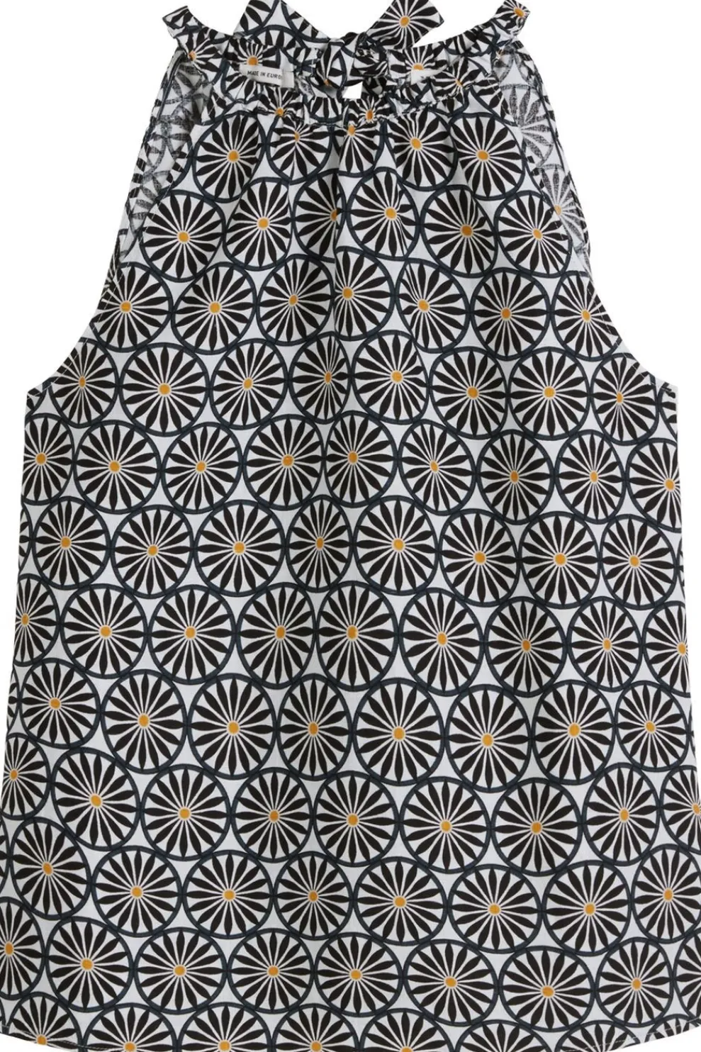 Blouse Woven Top, Flared Shape, Bow At Back, Print-Marc O'Polo Clearance