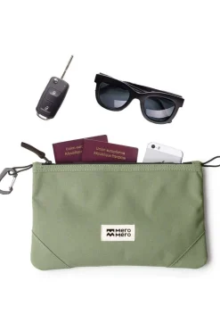 Online MeroMero Opbergsysteem Stuff Pouch V2 Cypress Green/Black Leather
