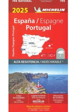 Sale Michelin Kaart Spanje & Portugal Wp 794 Mich (R) 2025