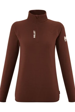 Discount Millet Fleece K Lightgrid Po W mid brown