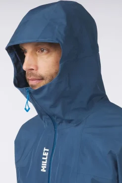 Online Millet Regenjas Seneca 3L Gore-Tex Dark Denim