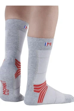 Sale Monnet Sokken Trek Air Gris Rouge