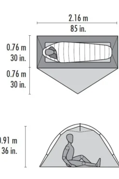Outlet MSR Tent Hubba Nx dark green