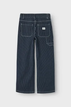 Clearance Name It Broek Nkfrose Wide Twill Stripe 6466-Td T Navy Blazer