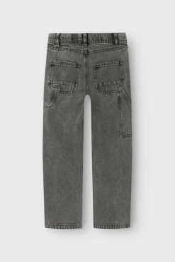 New Name It Jeans Nkmryan Straight 4525 Medium Grey Denim