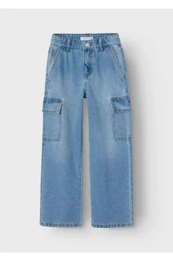 Fashion Name It Nkfrose Hw Cargo 6190 Light Blue Denim