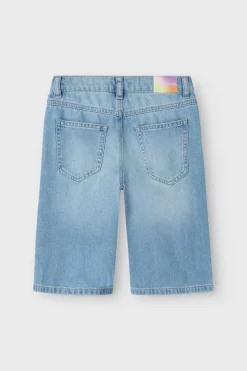 New Name It Short Nkfbella Skaters 5630-Be Medium Blue Denim