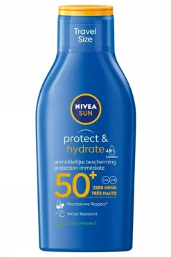 Zonnebescherming Spf 50+ 100Ml Protect & Hydrate Lotion Travel Size-Nivea Fashion