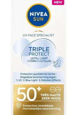 Sale Nivea Zonnebescherming Spf 50 40Ml Face Uv Specialist Triple Protection No colour