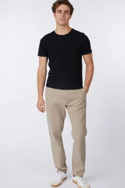 Best No Excess Broek Pants With Linen Garment Dyed black