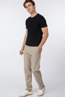 Best No Excess Broek Pants With Linen Garment Dyed black