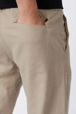 Best No Excess Broek Pants With Linen Garment Dyed black