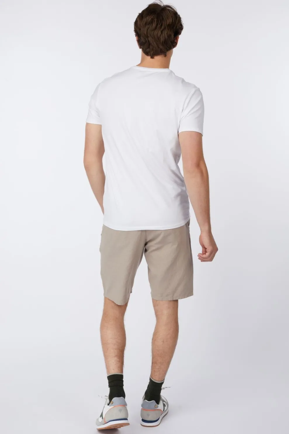 Short Shorts With Linen Garment Dyed-No Excess Online