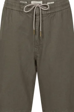 Clearance No Excess Short Shorts With Linen Garment Dyed dark blue