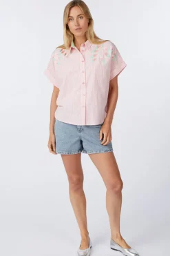 Hot Numph Hemd Ulla Light Blue Bleach