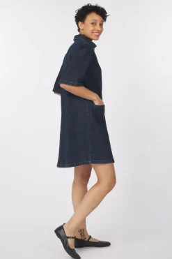 Fashion Numph Jurk London Dark Blue Denim