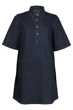 Fashion Numph Jurk London Dark Blue Denim