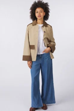 New Numph Trenchcoat Emmi Tiger´S Eye