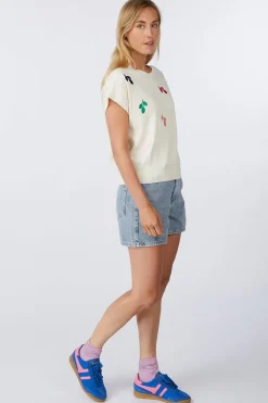 Best Numph Trui Chilla Light Blue Bleach