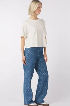 Outlet Numph T-Shirt Huby Medium Blue Denim