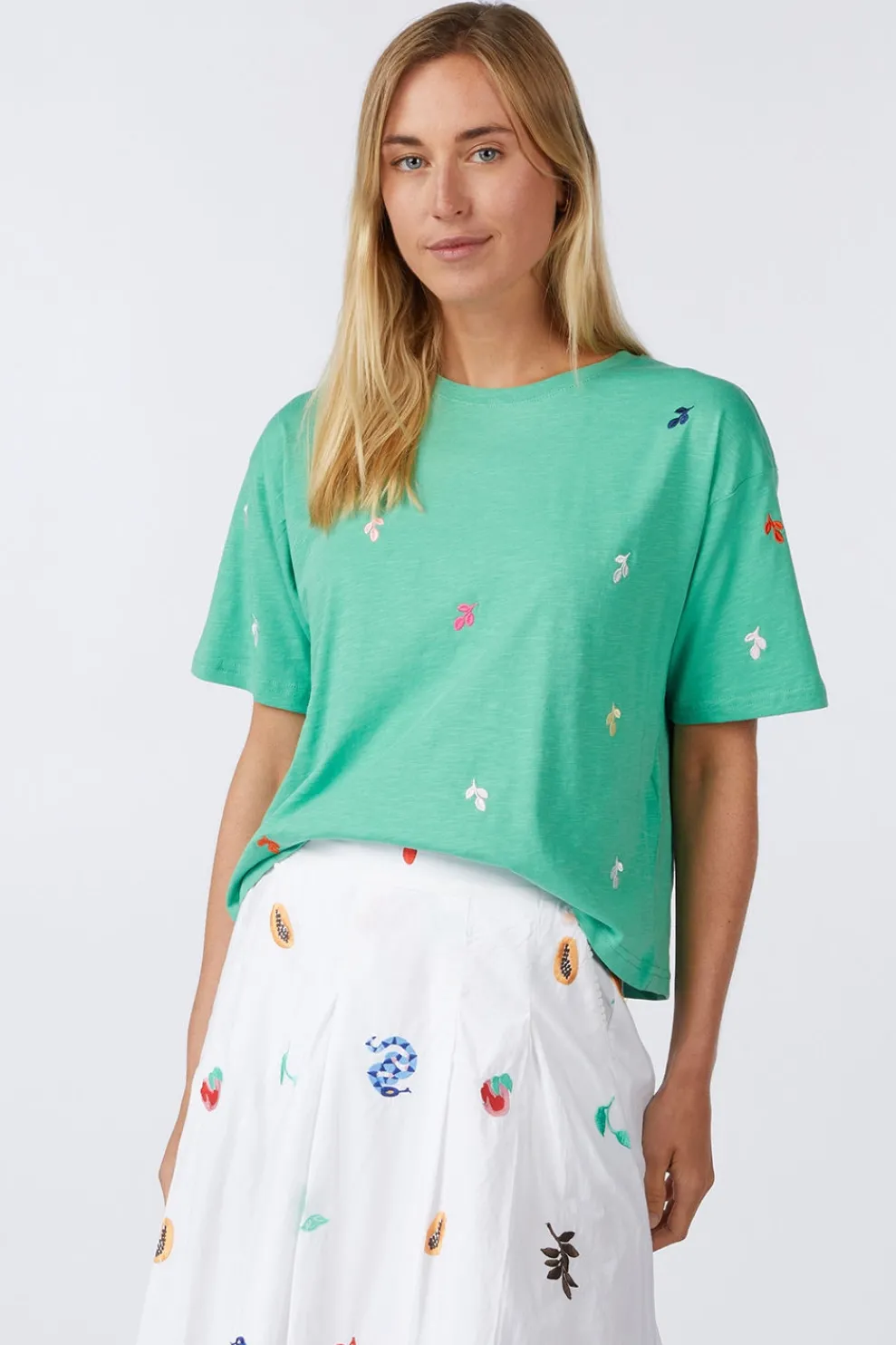 Hot Numph T-Shirt Mirello Boxy Bright White