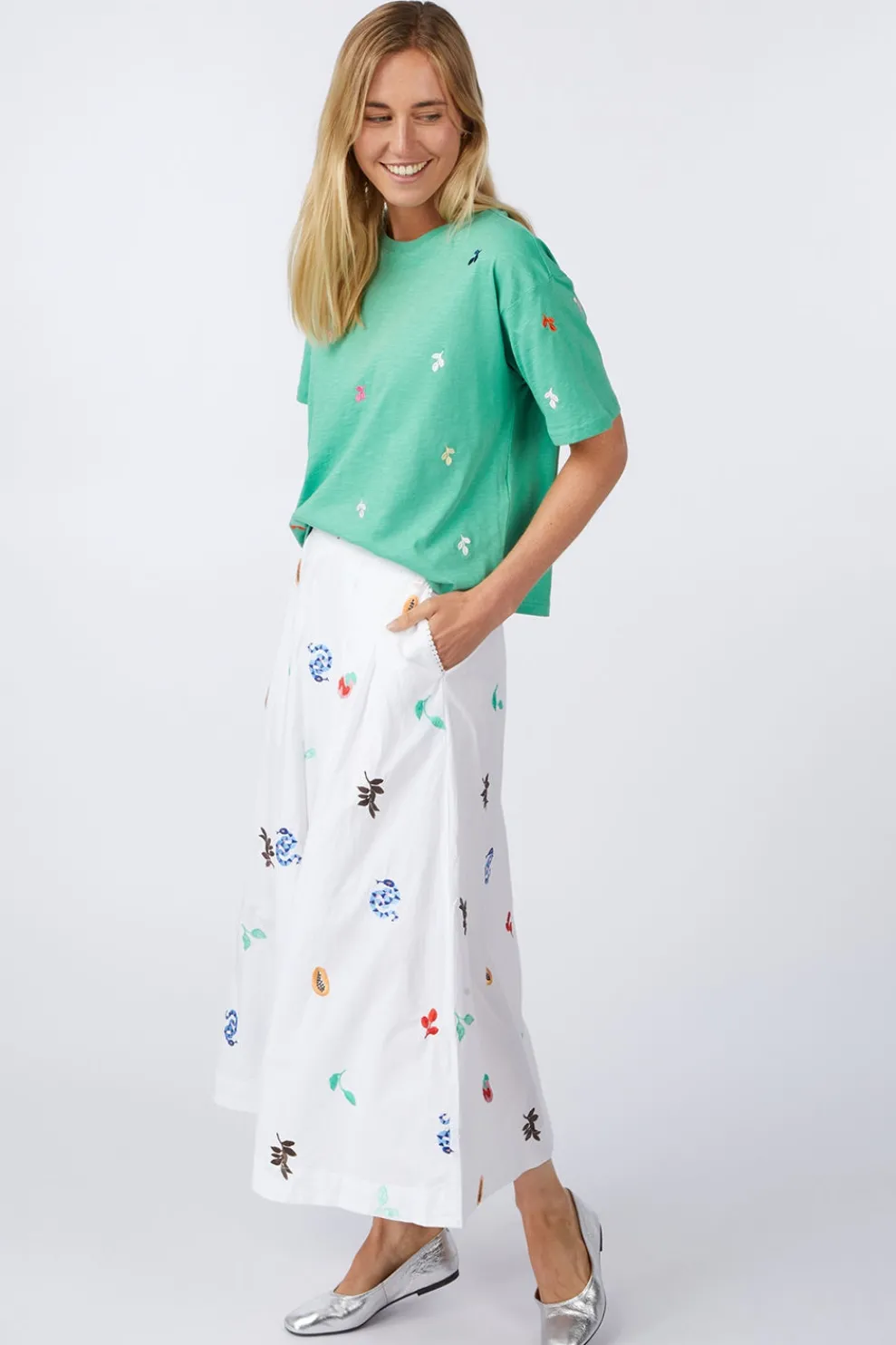 Hot Numph T-Shirt Mirello Boxy Bright White