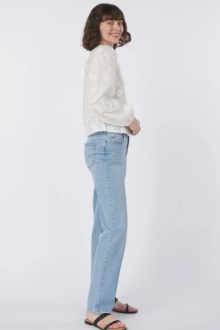 Clearance Object Blouse Mya Light Blue Denim