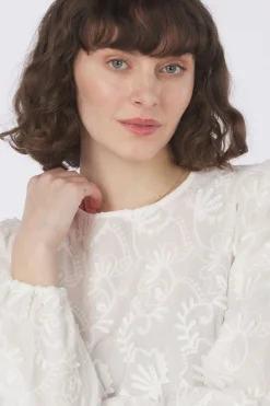 Clearance Object Blouse Mya Light Blue Denim