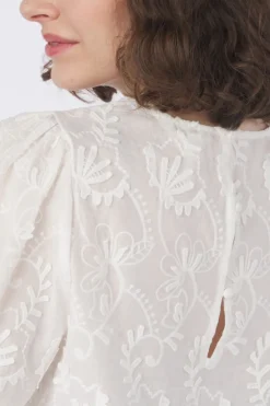 Clearance Object Blouse Mya Light Blue Denim