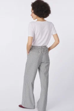 New Object Broek lisa Cloud Dancer W Sky Captain