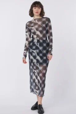 Sale Object Rok Montana Midi Mesh Black Grey Check