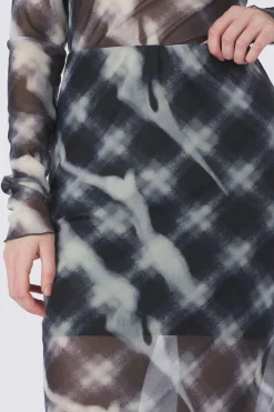 Sale Object Rok Montana Midi Mesh Black Grey Check