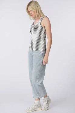 Outlet Object Top Jamie Sli Light Blue Denim