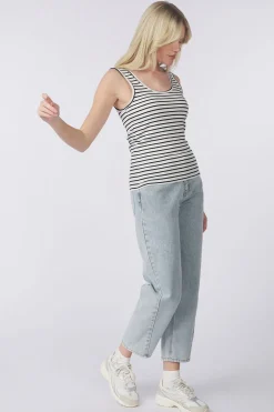 Outlet Object Top Jamie Sli Light Blue Denim