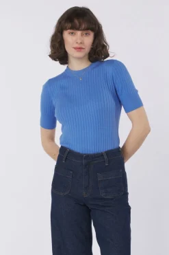 Hot Object Trui Noelle Dark Blue Denim