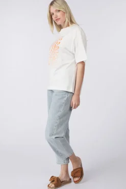 Sale Object T-Shirt Lulu  Printed Light Blue Denim