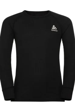 New Odlo Bl Top Crew Neck L/S Active Warm Eco Kids black