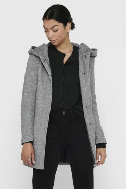 Online Only Jas SEDONA LIGHT COAT Light Grey Melange