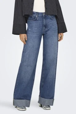 Jeans Onlbroome Hw Wide Fold Up Dnm Tai224-Only Fashion