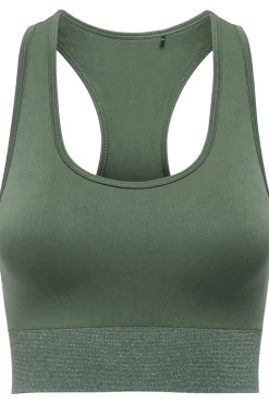 Sale Only Play Sport Bh Onpdaisy-2-Shim Seam Lurex Bra Duck Green