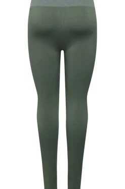 Sale Only Play Sportlegging Onpshim Hw Seam Lurex Tights Duck Green
